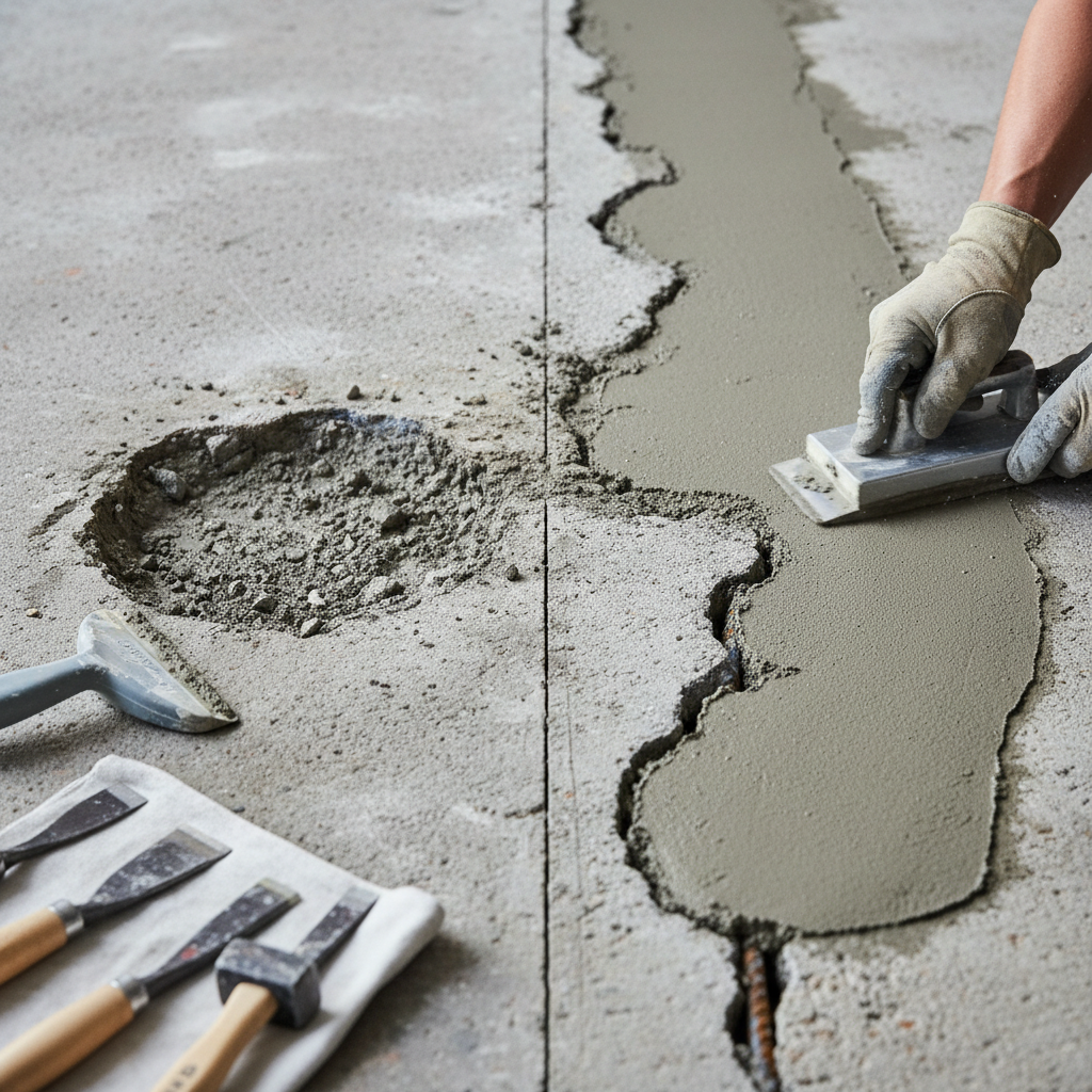 DIY Concrete Patching vs. Professional Repair: A Field Guide (2024) professional repair detail
