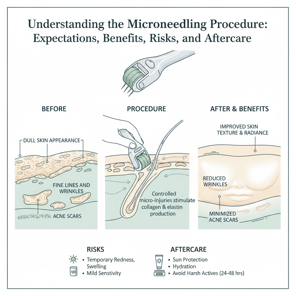 Microneedling Explained: What to Expect, The Real Risks, and Aftercare (From a Guy Who's Seen It All) visual diagram