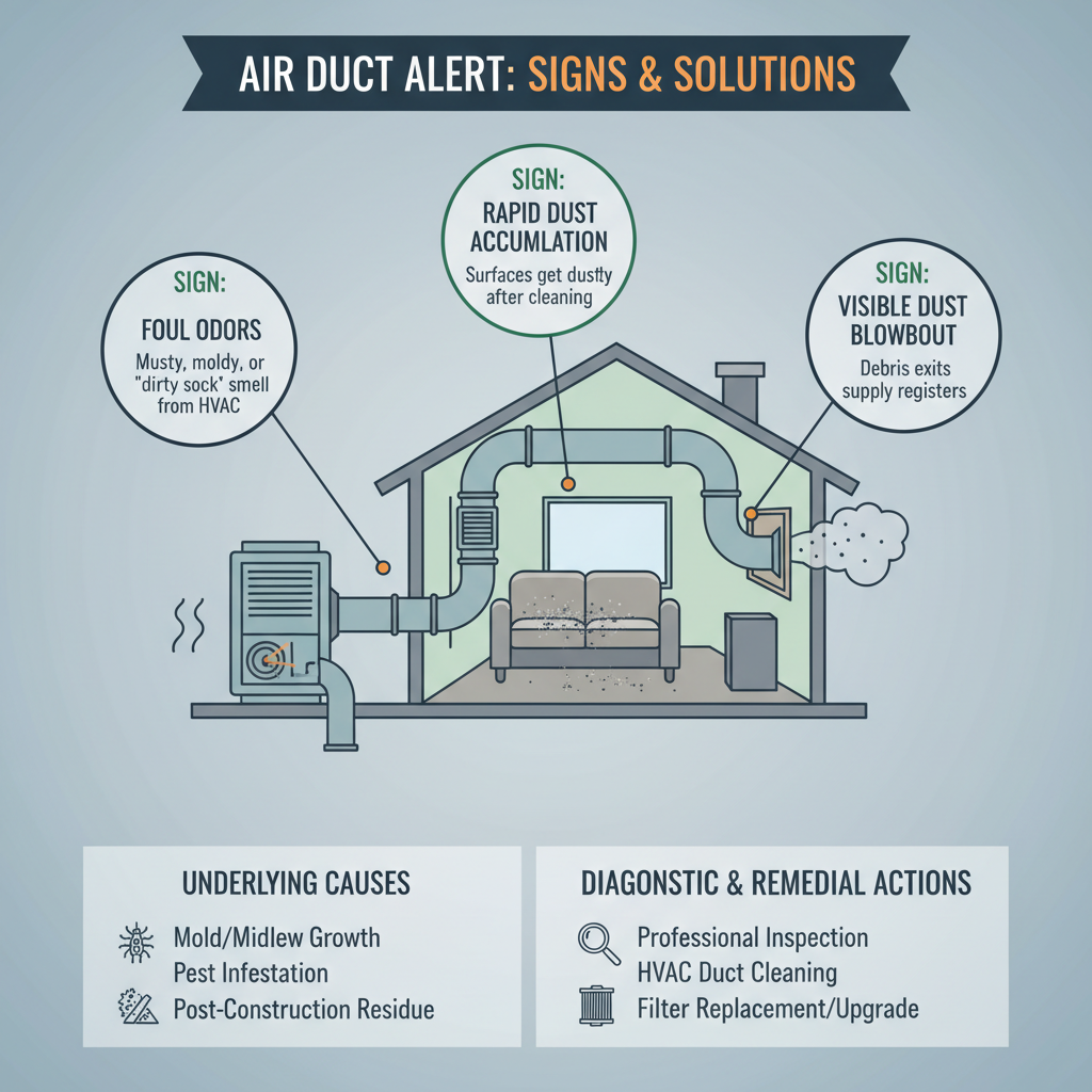 Signs Your Home's Air Ducts Need Cleaning: A Troubleshooting Guide visual diagram