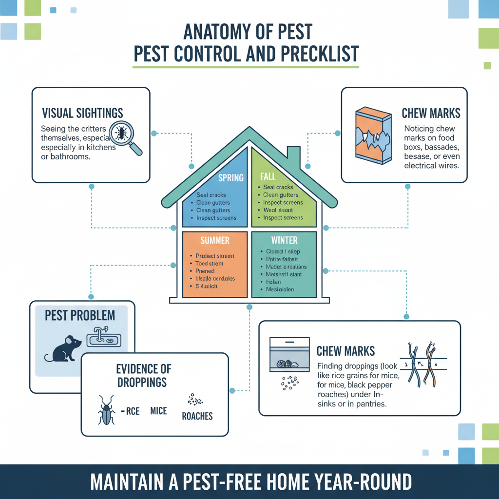 Keeping Critters Out: A Year-Round Pest Control Checklist (Troubleshooting & Fixes) visual diagram