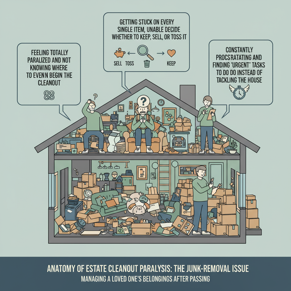 Clearing Out a Loved One's Home: A No-Nonsense Guide from the Trenches visual diagram