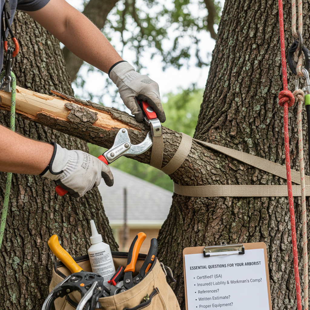 Hiring a Certified Arborist: How to Not Get Ripped Off (Questions & Fixes) professional repair detail