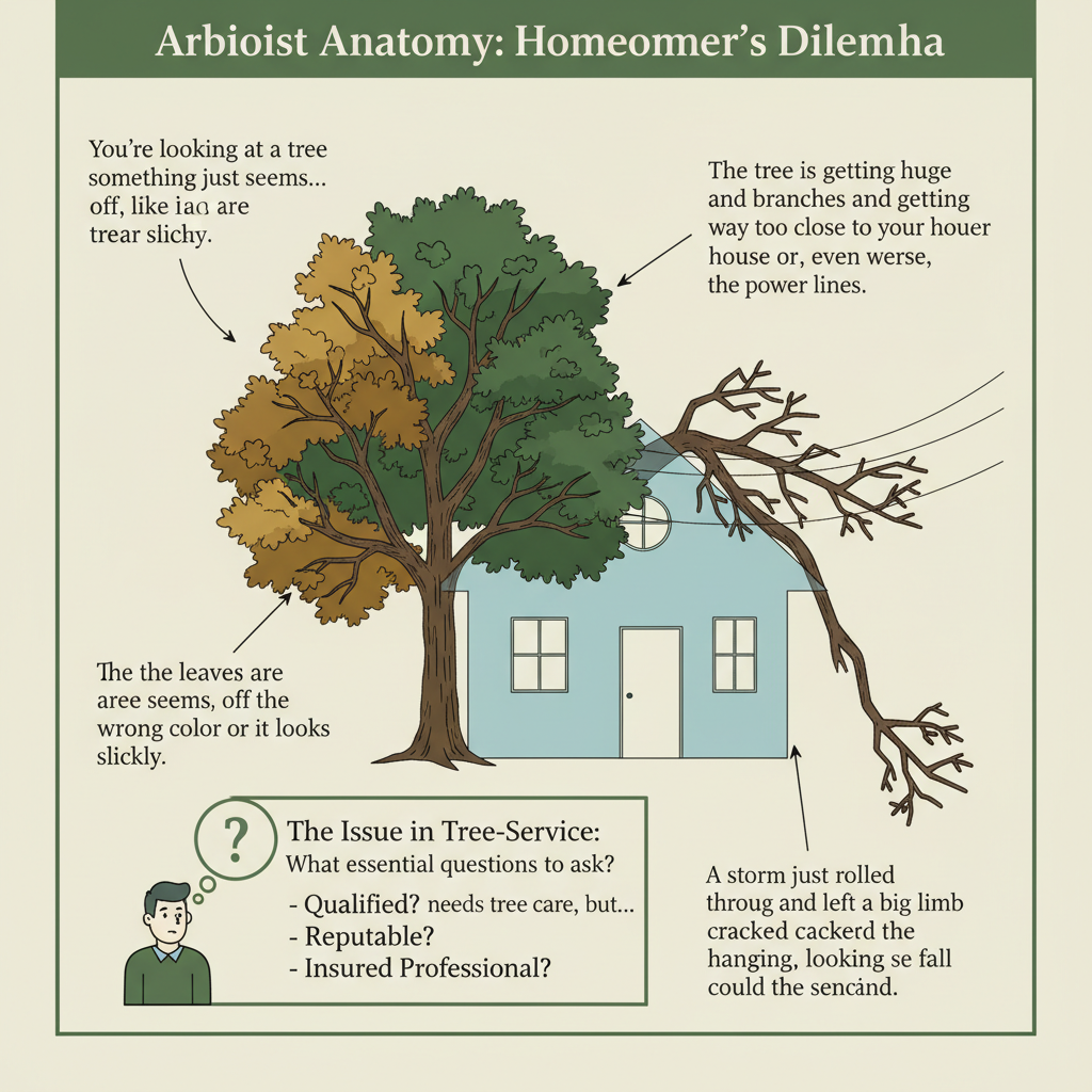 Hiring a Certified Arborist: How to Not Get Ripped Off (Questions & Fixes) visual diagram
