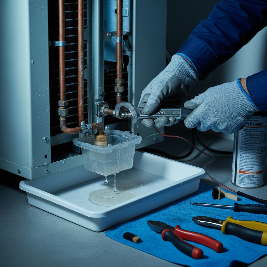 AC Unit Leaking Water (Troubleshooting & The Real Fixes) professional repair detail