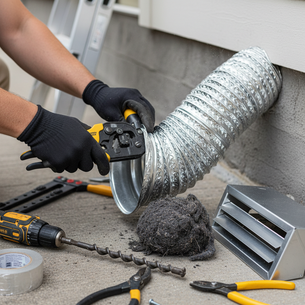 Dryer Vent Nightmares (Troubleshooting & Fixes) professional repair detail