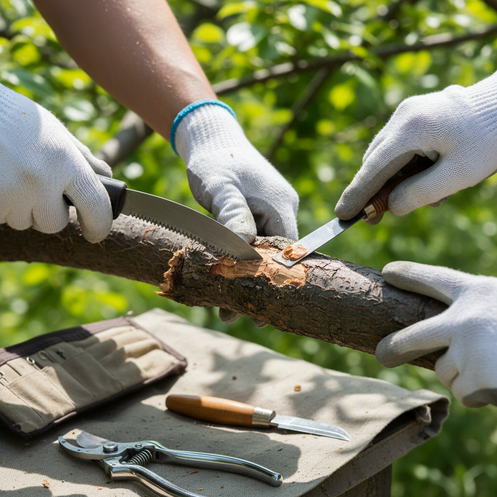 DIY Tree Pruning Gone Wrong (How to Fix the Damage & Not Get Yourself Killed) professional repair detail