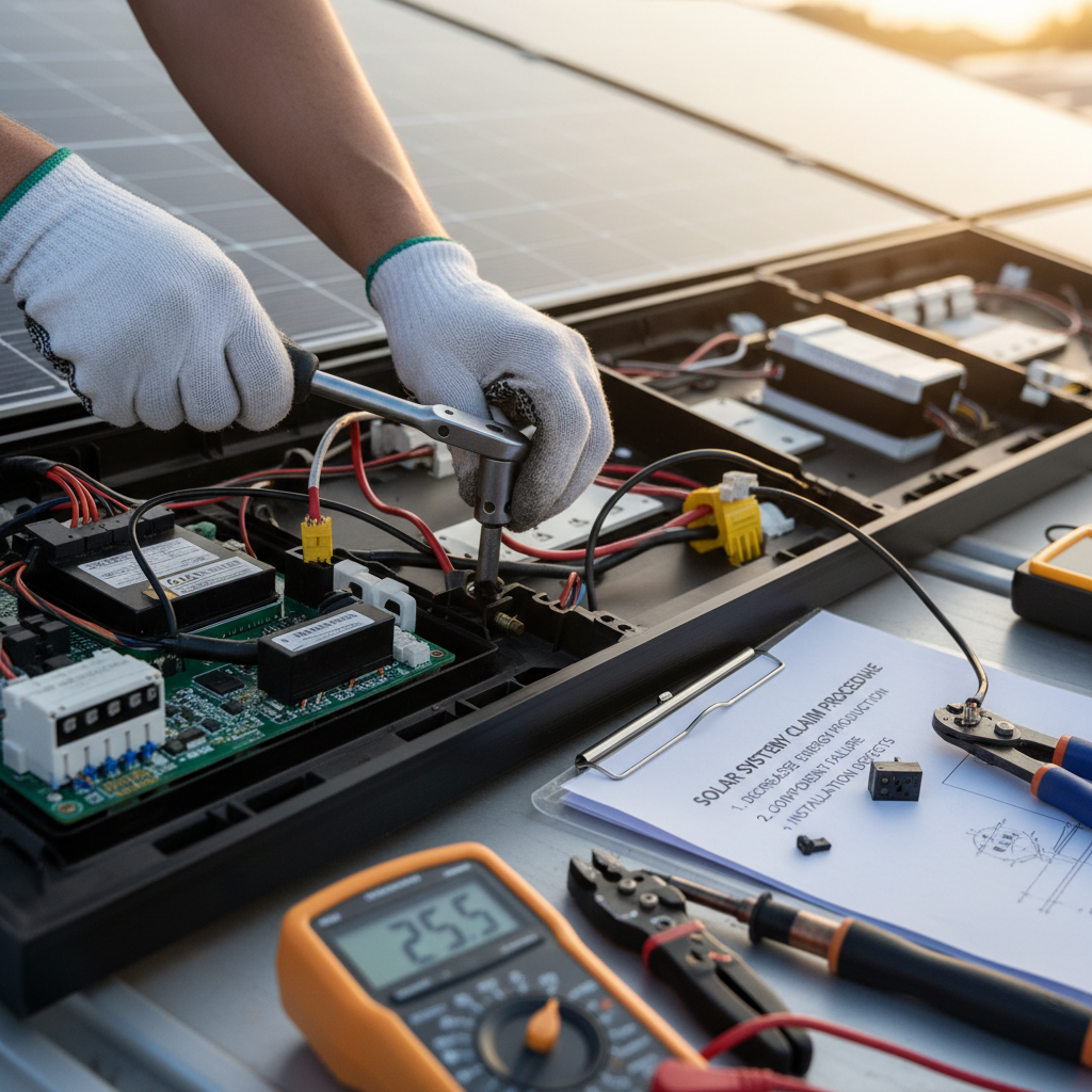 Solar System Warranty Check and How to Claim for Issues (Troubleshooting & Fixes) professional repair detail