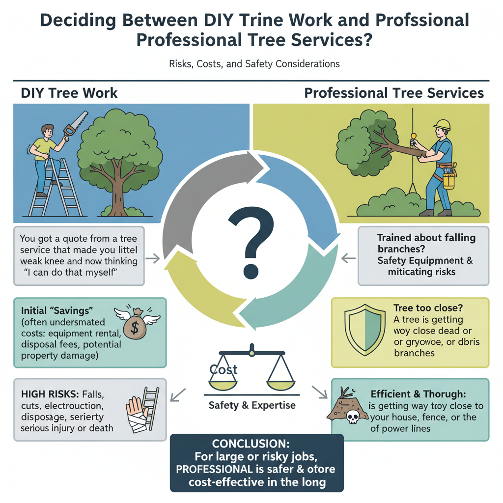 Deciding Between DIY Tree Work and Professional Tree Services: Risks, Costs, and Safety Considerations Troubleshooting & Fixes (2024 Guide) visual diagram