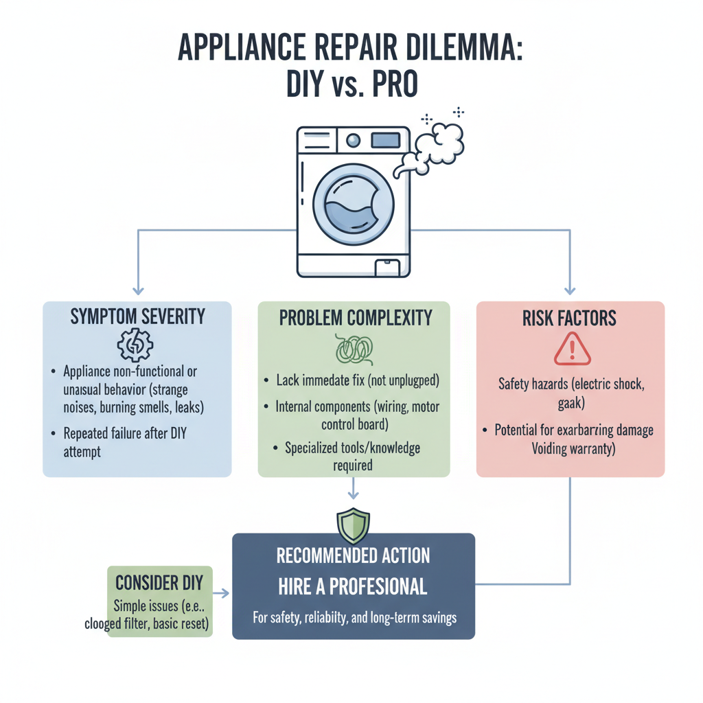 DIY Appliance Repair vs. Hiring a Pro: A Technician's Honest Take (Troubleshooting & Fixes) visual diagram