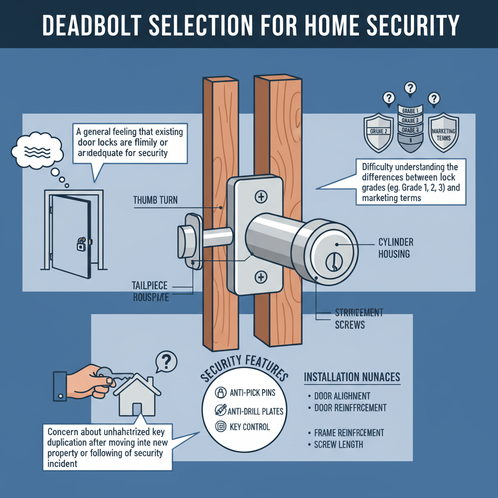 Choosing the Best Deadbolt for Home Security (Troubleshooting & Fixes) visual diagram