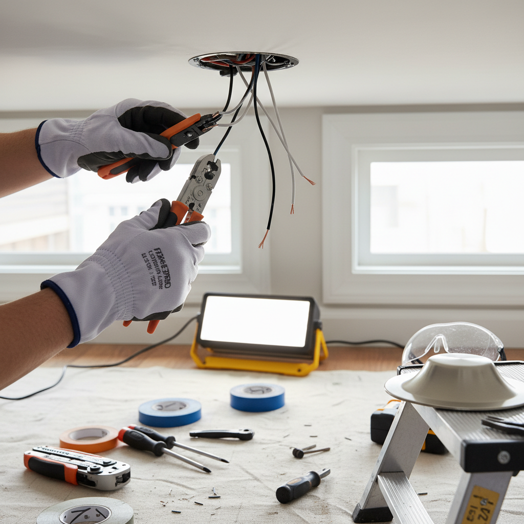 Installing New Light Fixtures: Safety Tips & Step-by-Step Guide Troubleshooting & Fixes (2024 Guide) professional repair detail