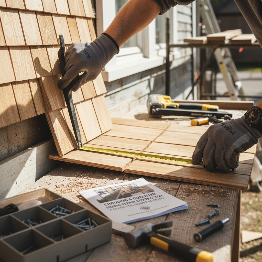 Choosing a Qualified Siding Repair Contractor: A Guide for Homeowners Troubleshooting & Fixes (2024 Guide) professional repair detail