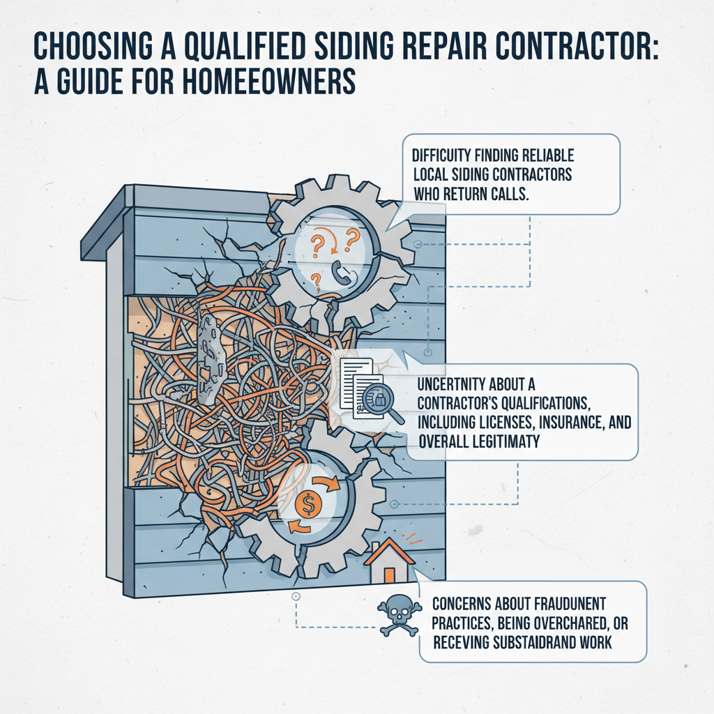 Choosing a Qualified Siding Repair Contractor: A Guide for Homeowners Troubleshooting & Fixes (2024 Guide) visual diagram