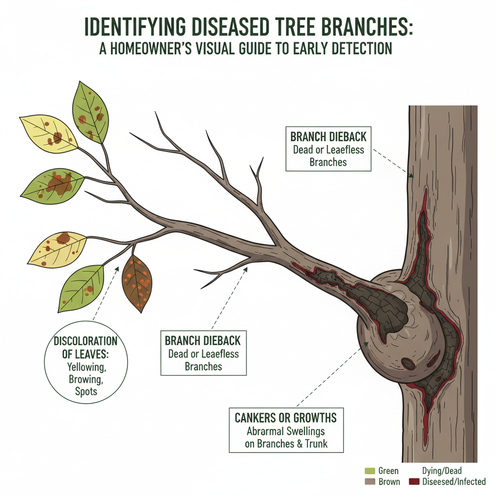 Identifying Diseased Tree Branches: A Homeowner's Visual Guide to Early Detection Troubleshooting & Fixes (2024 Guide) visual diagram