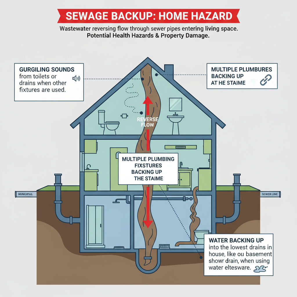 Sewage Backup in House: A Technician's Guide to Troubleshooting & Fixes (2024) visual diagram