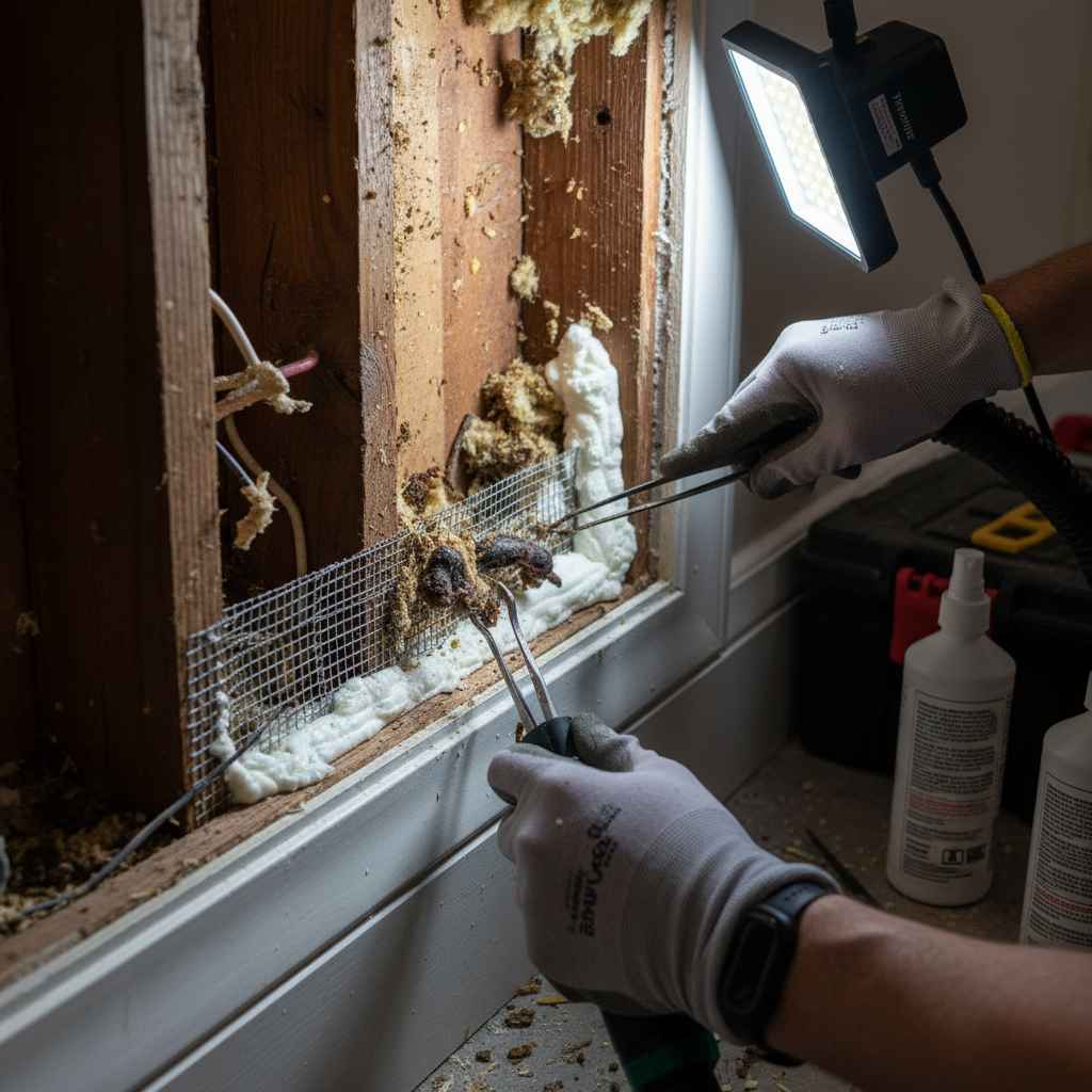 Safe Rodent Cleanup: How a Pro Handles Droppings & Nests (Troubleshooting & Fixes) professional repair detail