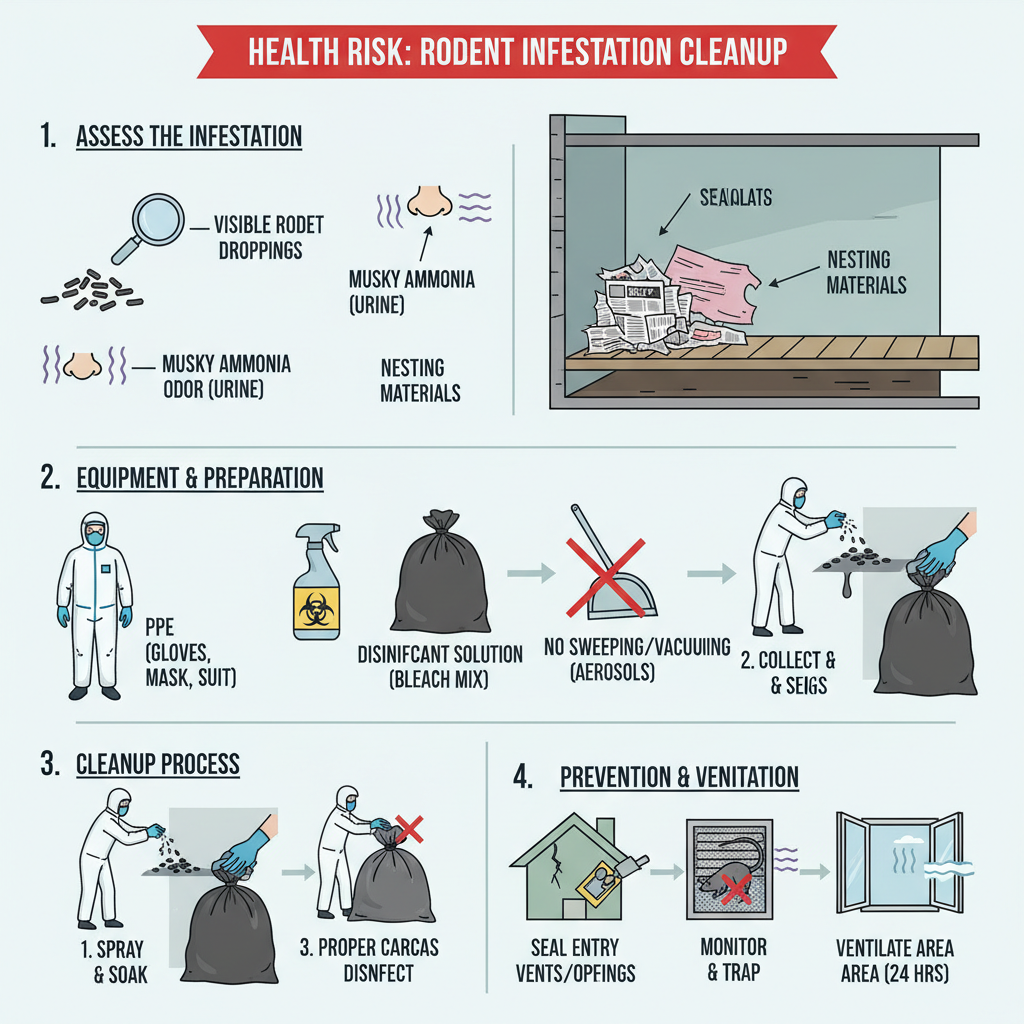 Safe Rodent Cleanup: How a Pro Handles Droppings & Nests (Troubleshooting & Fixes) visual diagram