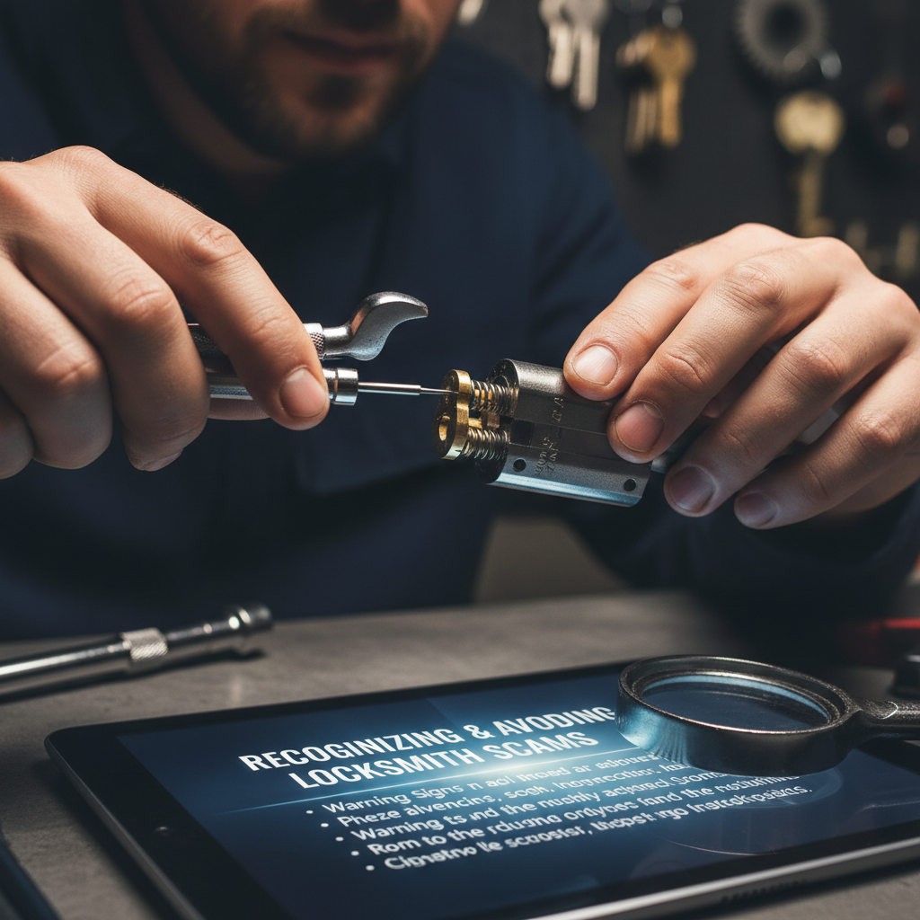 Recognizing and avoiding locksmith scams Troubleshooting & Fixes professional repair detail