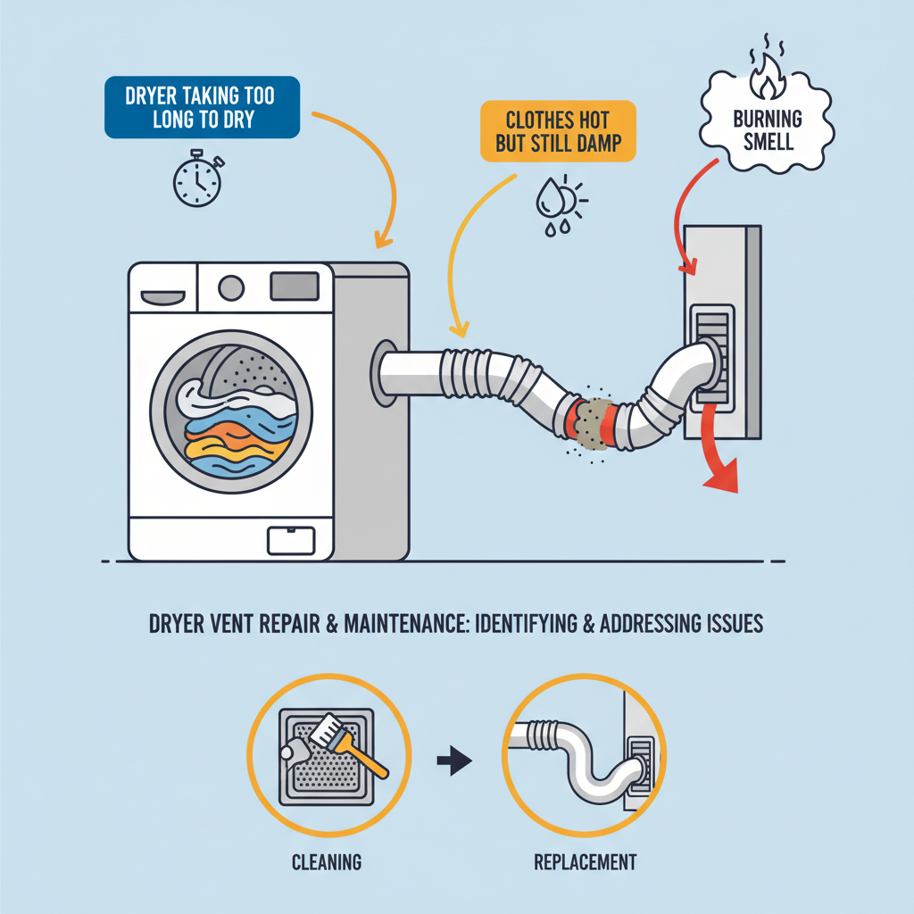 Dryer Vent Nightmares: A Veteran Tech's Guide to Troubleshooting & Fixes (2024) visual diagram
