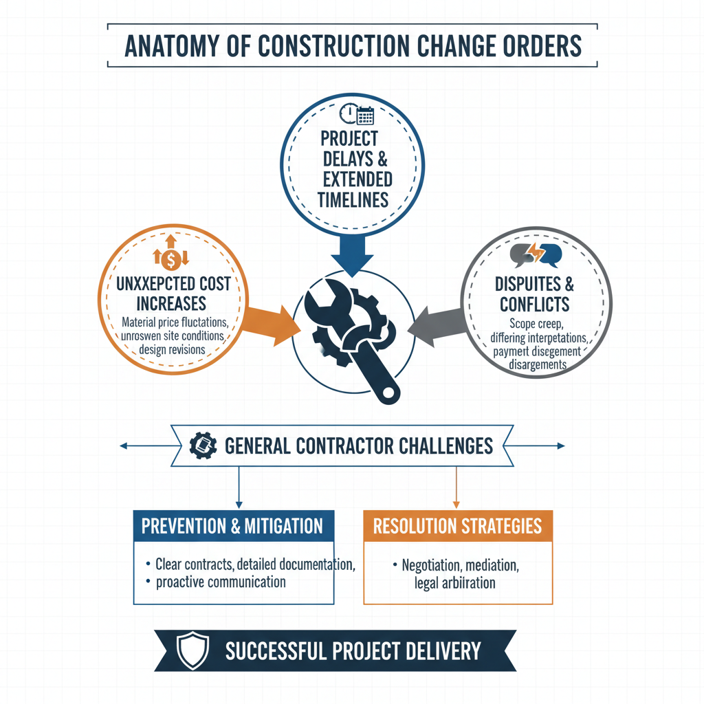 Change Orders Driving You Nuts? A Contractor's Guide to Understanding & Managing Them (2024) visual diagram