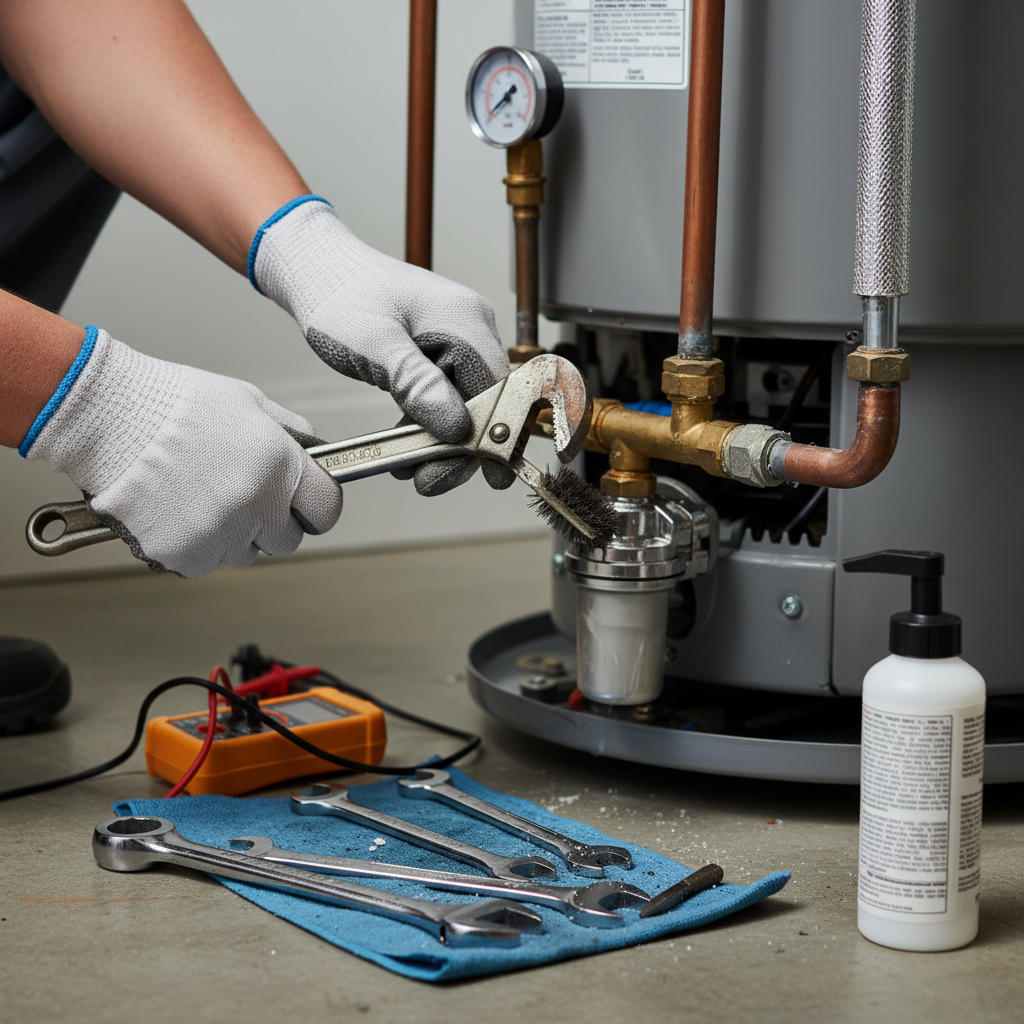 Lack of hot water heater maintenance leading to decreased efficiency, premature failure, and reduced lifespan Troubleshooting & Fixes professional repair detail