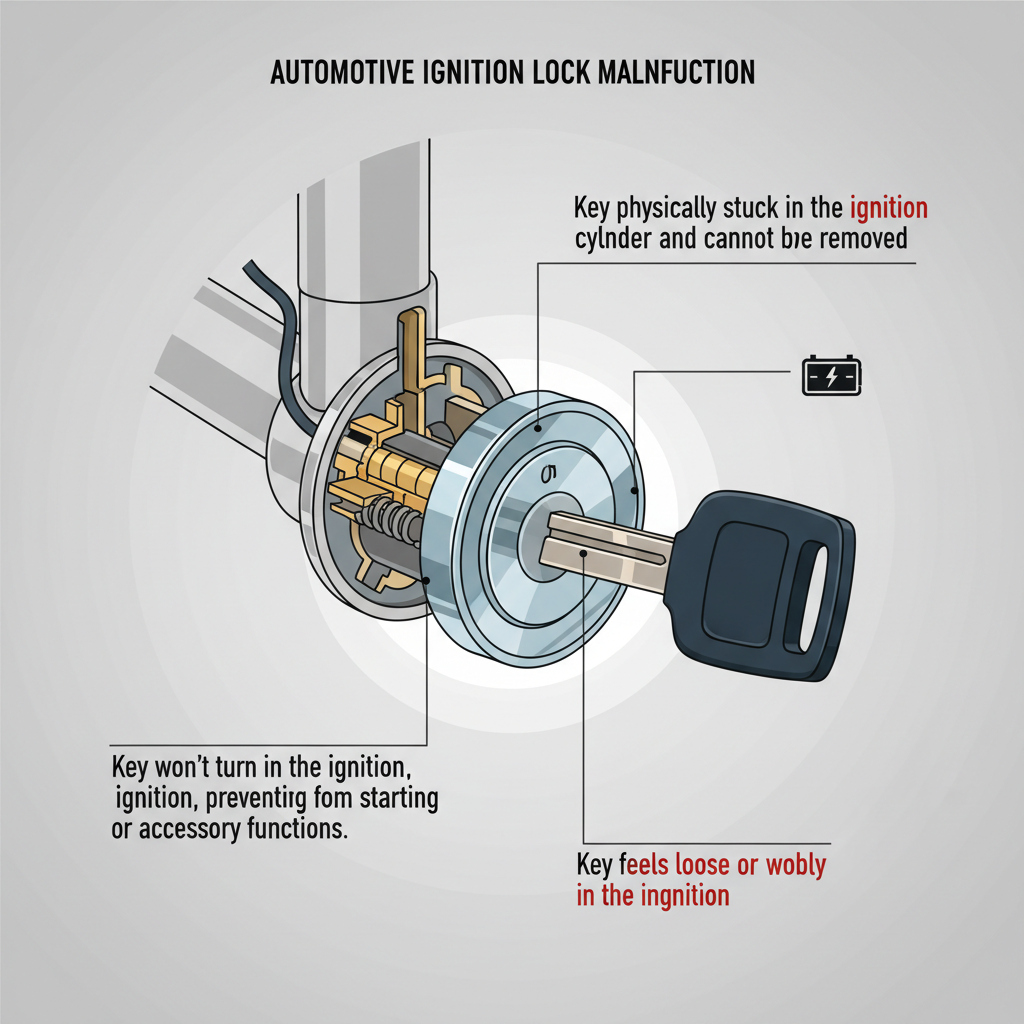 Key Stuck In Car Ignition Troubleshooting & Fixes (2024 Guide) visual diagram