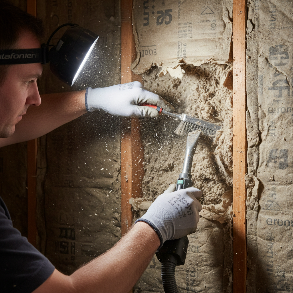 Dealing with Insulation Dust & Debris (Troubleshooting & Fixes) professional repair detail