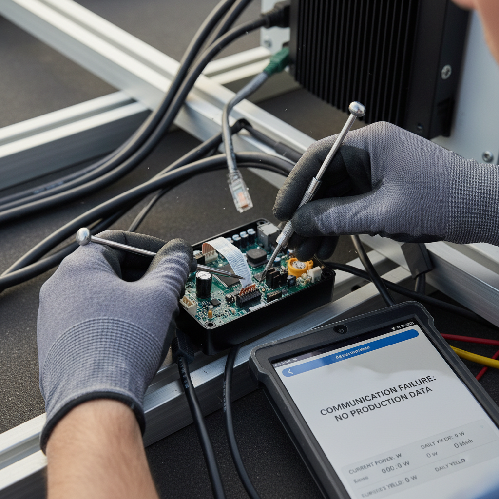 Solar Monitoring App Not Working: Troubleshooting Communication Errors (2024 Guide) professional repair detail