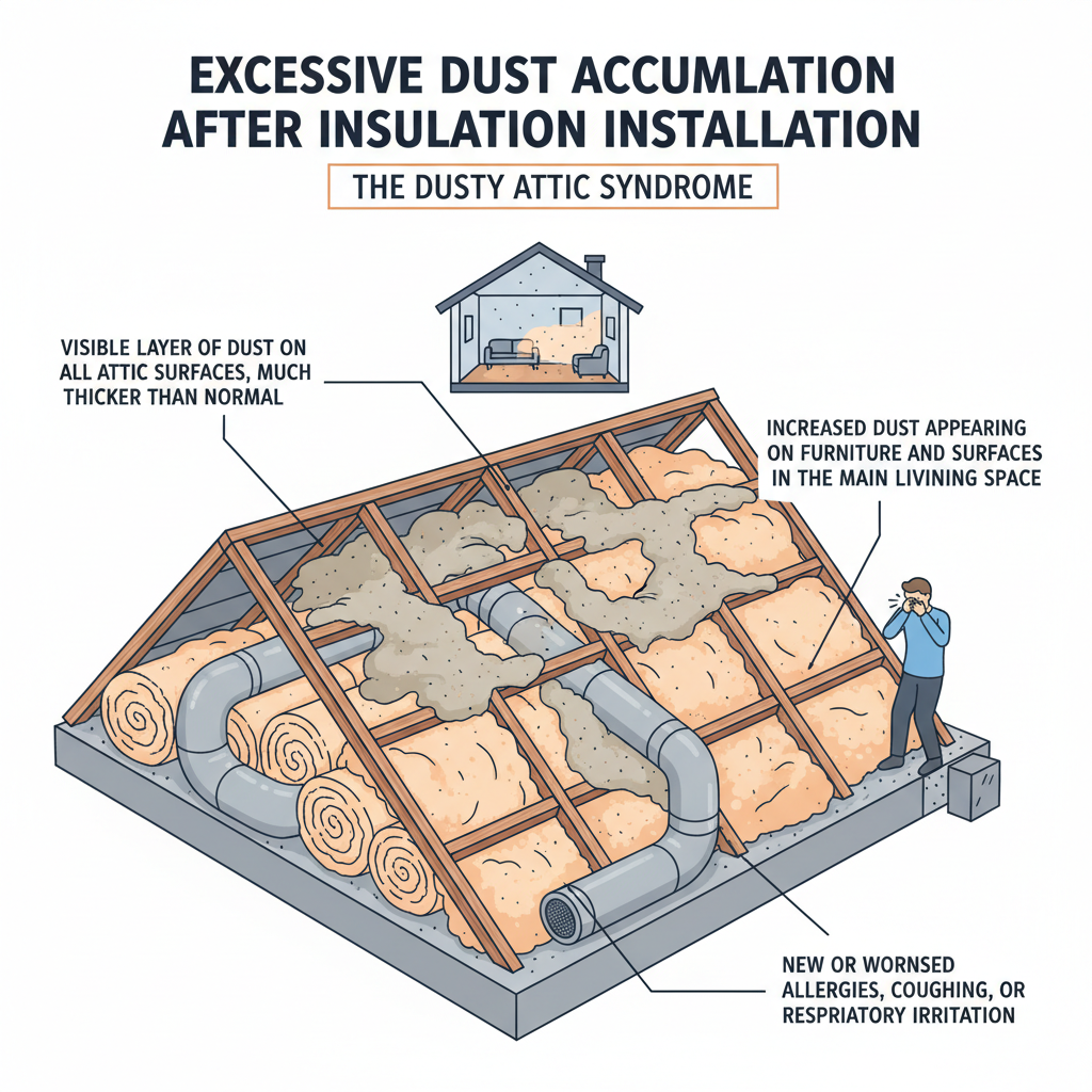 Excessive Attic Dust After New Insulation (Troubleshooting & Fixes) visual diagram