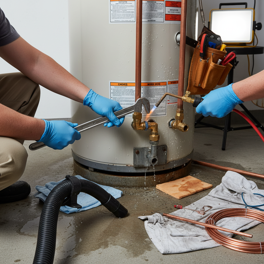 Hot Water Heater Leaking Troubleshooting & Fixes (From a 25-Year Pro) professional repair detail