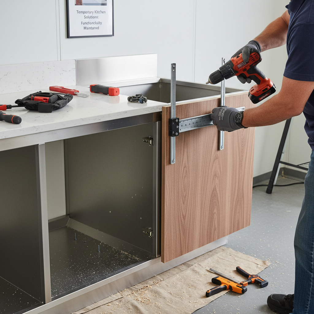 Temporary Kitchen Solutions During a Kitchen Remodel: Strategies and Setups for Homeowners to Maintain Functionality and Comfort While Their Primary Kitchen is Under Construction. Troubleshooting & Fixes professional repair detail