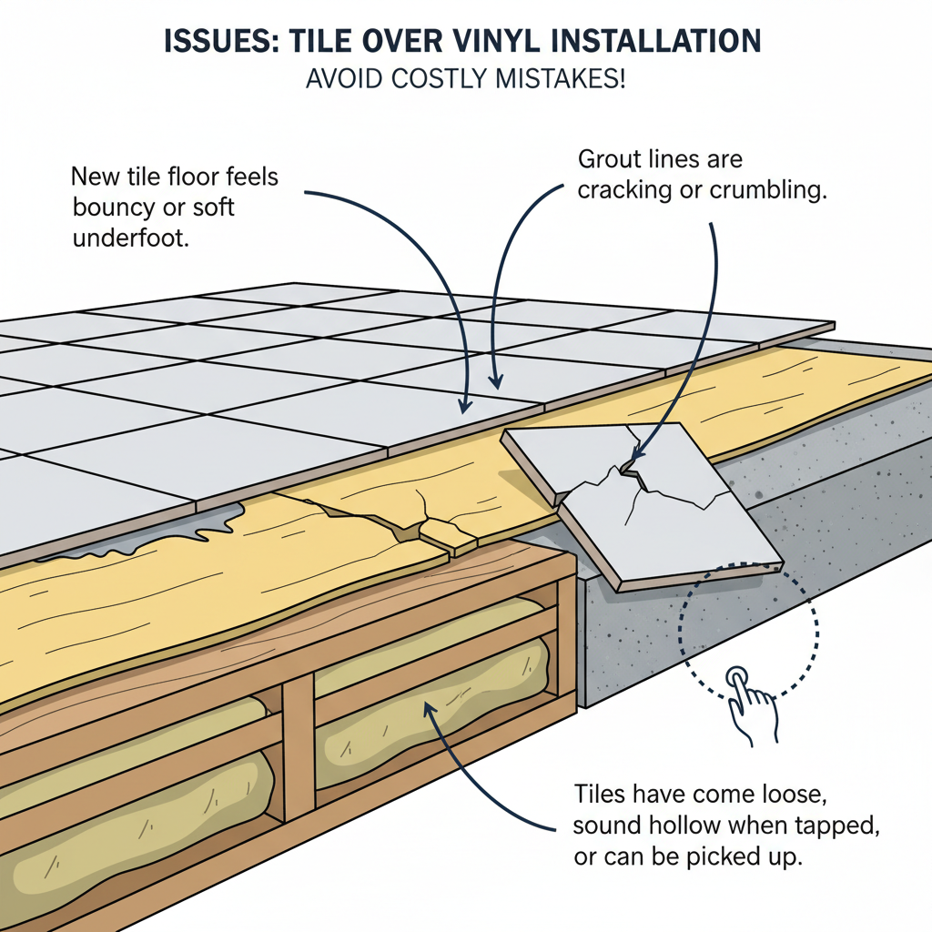 Installing Tile Over Old Vinyl Flooring (Troubleshooting & Fixes) visual diagram