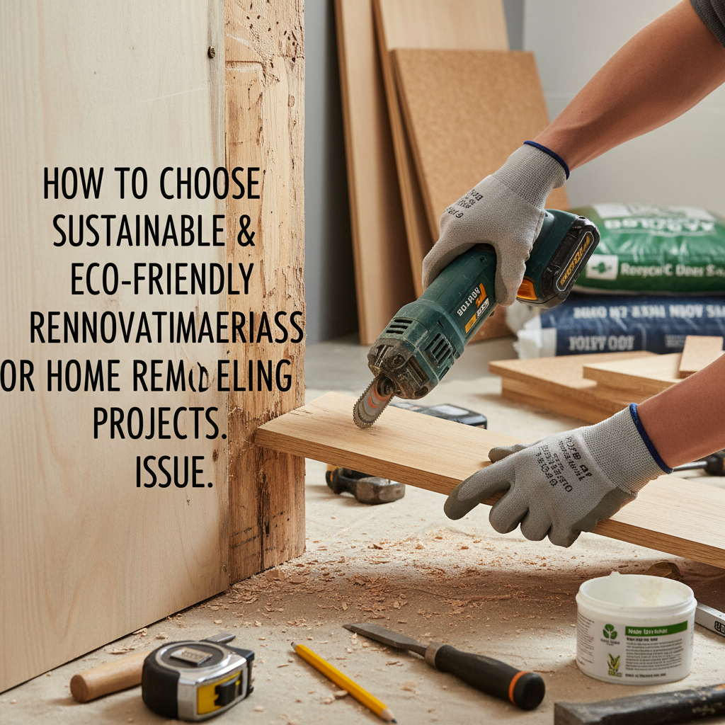 How to Choose Sustainable and Eco-Friendly Renovation Materials (A Pro's Guide) professional repair detail