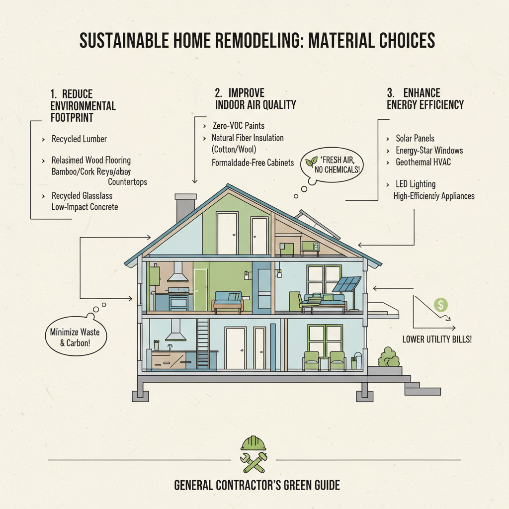 How to Choose Sustainable and Eco-Friendly Renovation Materials (A Pro's Guide) visual diagram