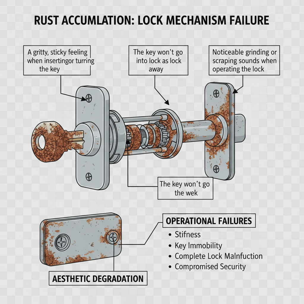 Rusted Door Lock Mechanisms: Troubleshooting & Fixes (2024 Guide) visual diagram