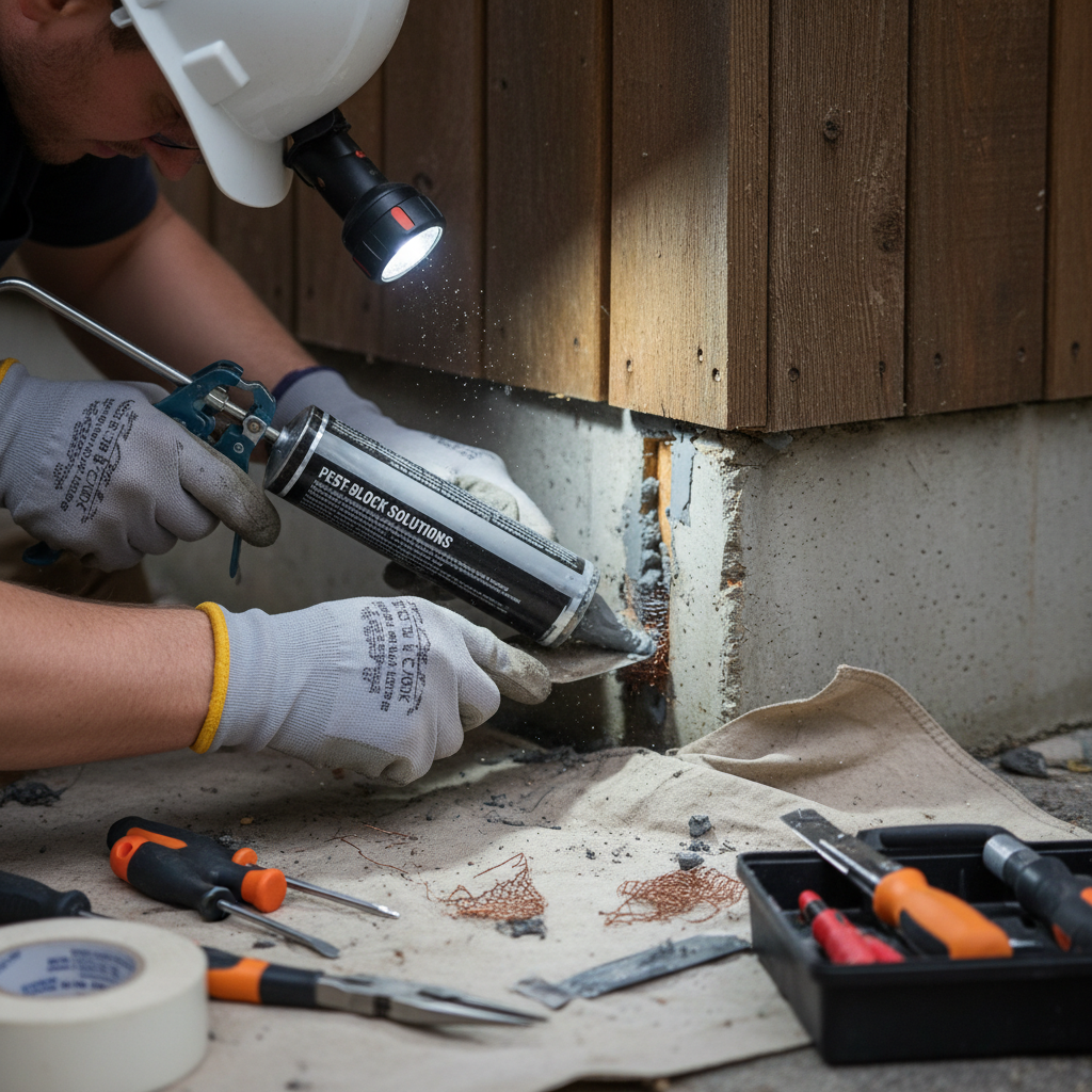 Sealing Entry Points for Pests (Rodents, Ants, Roaches) – Comprehensive Guide to Exclusion Troubleshooting & Fixes professional repair detail