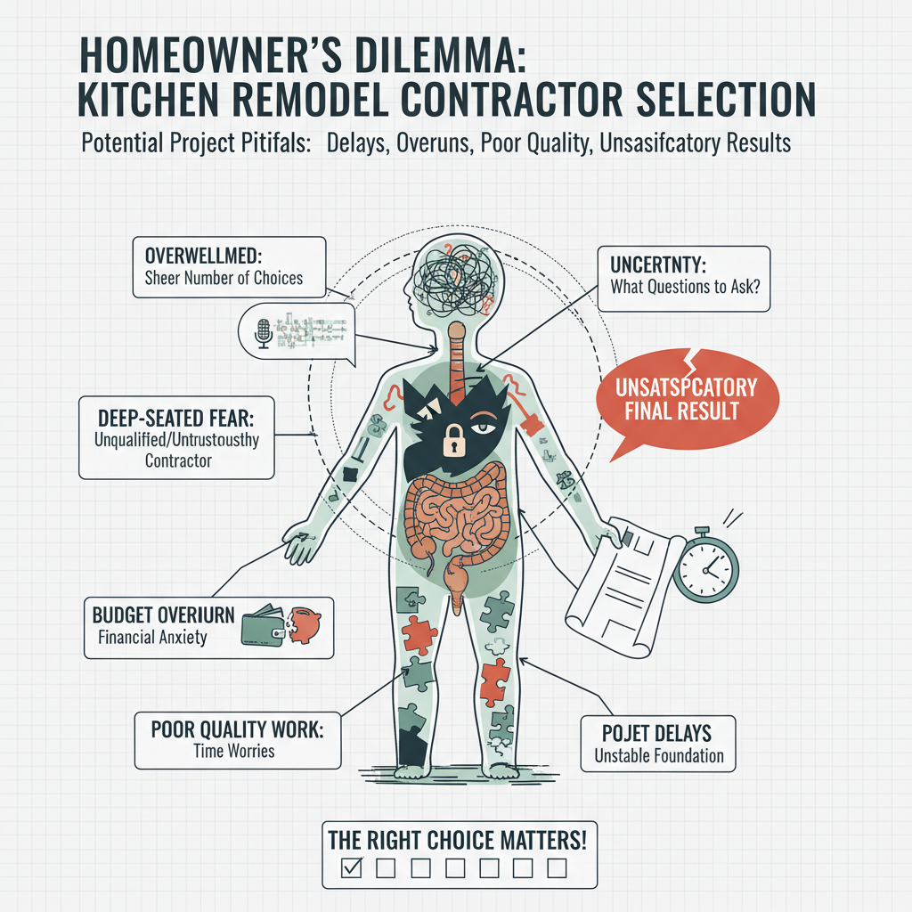 Homeowners struggling to select a reliable and competent kitchen remodeling contractor, leading to potential project delays, budget overruns, poor quality work, or an unsatisfactory final result. Troubleshooting & Fixes (2024 Guide) visual diagram
