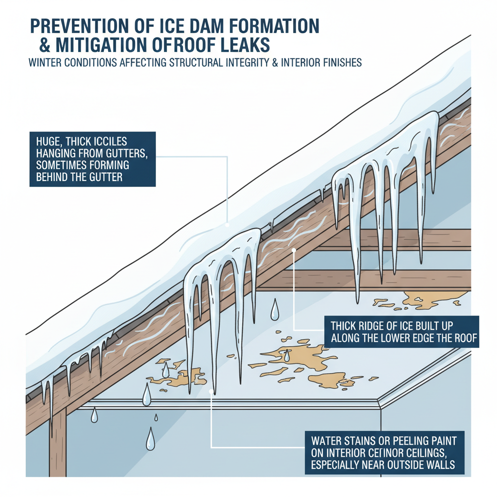 Ice Dam Prevention (Troubleshooting & Fixes) visual diagram
