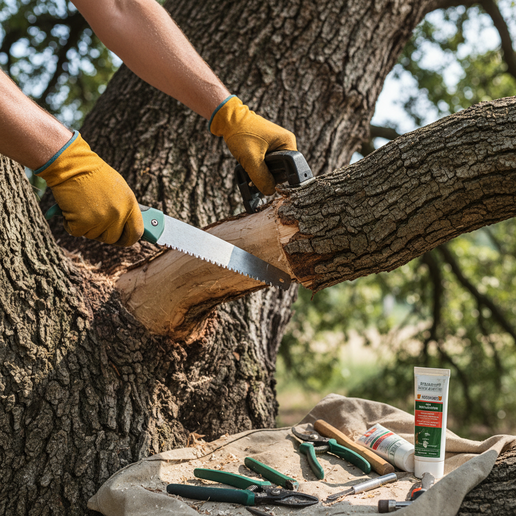 Deciding between DIY tree care/removal and hiring professional tree services, considering costs, risks, and benefits. Troubleshooting & Fixes professional repair detail