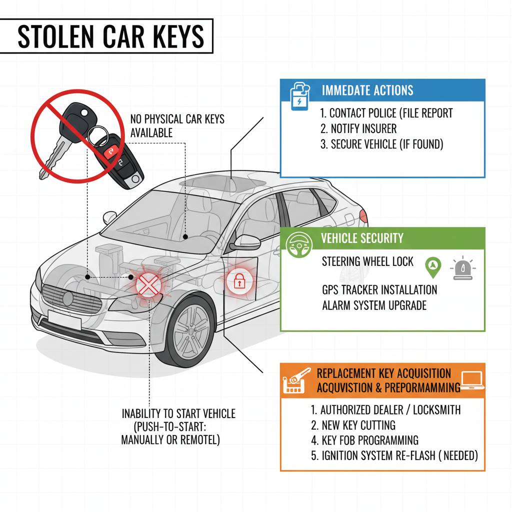 Stolen Car Keys? (What to Do Next & How to Fix It) visual diagram