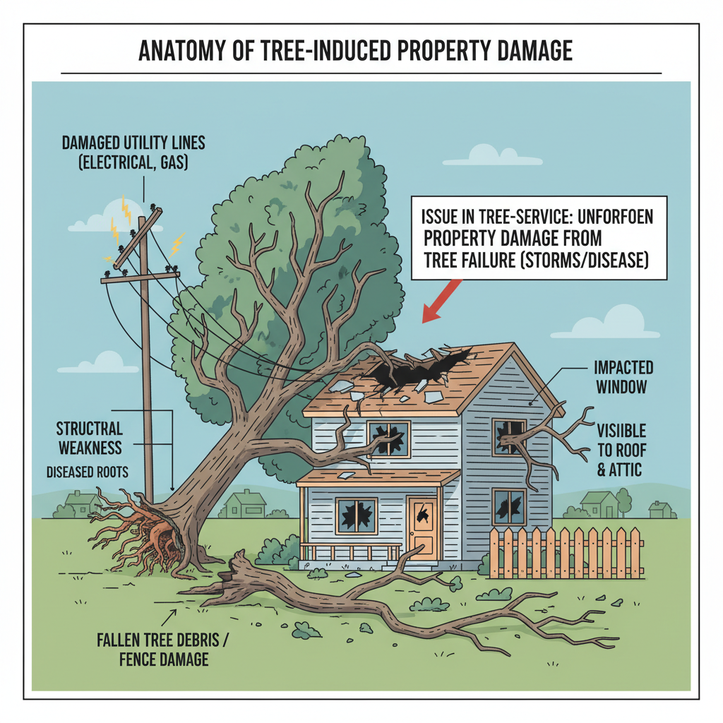Tree Fell on My House? (Here's What to Do NOW) visual diagram
