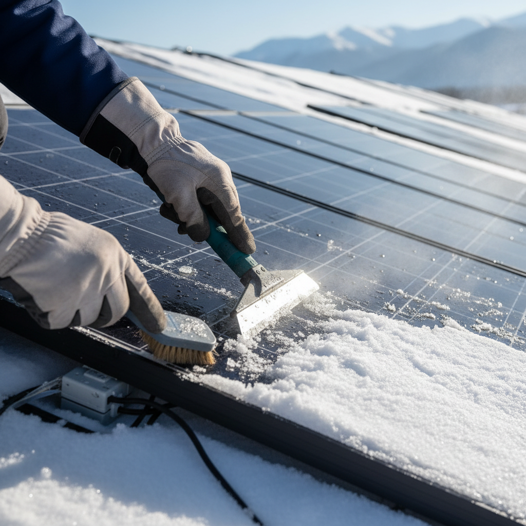 Snow on Your Solar Panels? (Troubleshooting & Fixes from a 25-Year Vet) professional repair detail