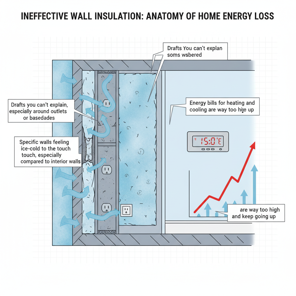 Why Are My Walls So Cold? Ineffective Insulation Troubleshooting & Fixes (2024 Guide) visual diagram