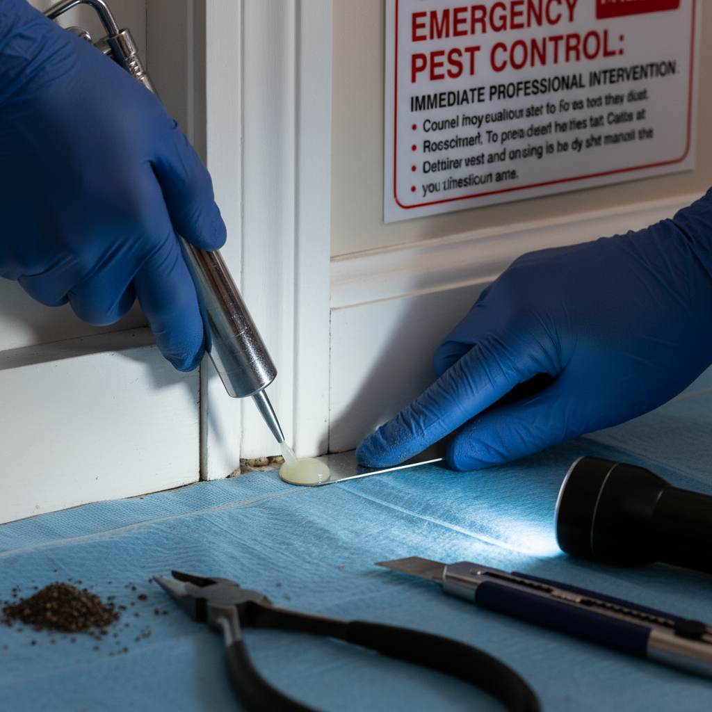 Emergency Pest Control: When to Call a Pro Right Now (Troubleshooting & Fixes) professional repair detail