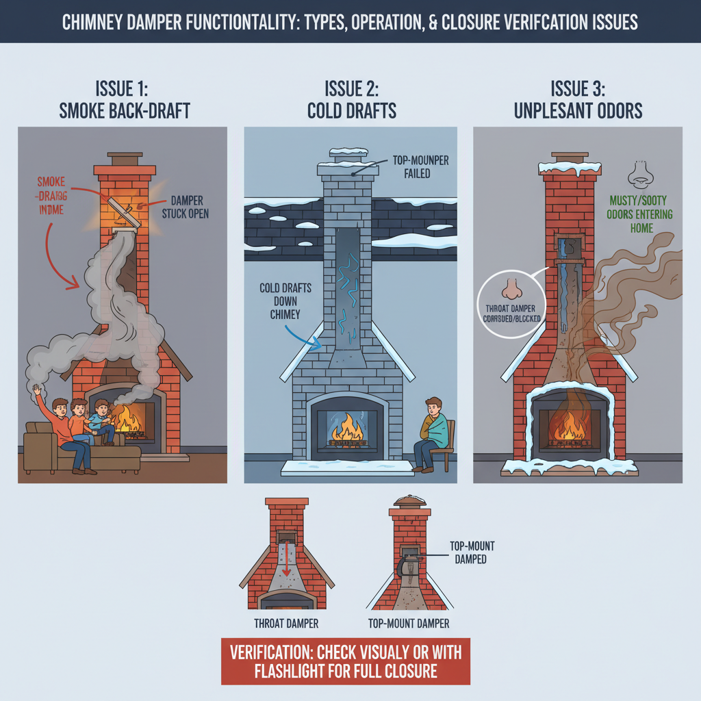 Your Chimney Damper Giving You Grief? (A Veteran's Guide to Fixing It) visual diagram