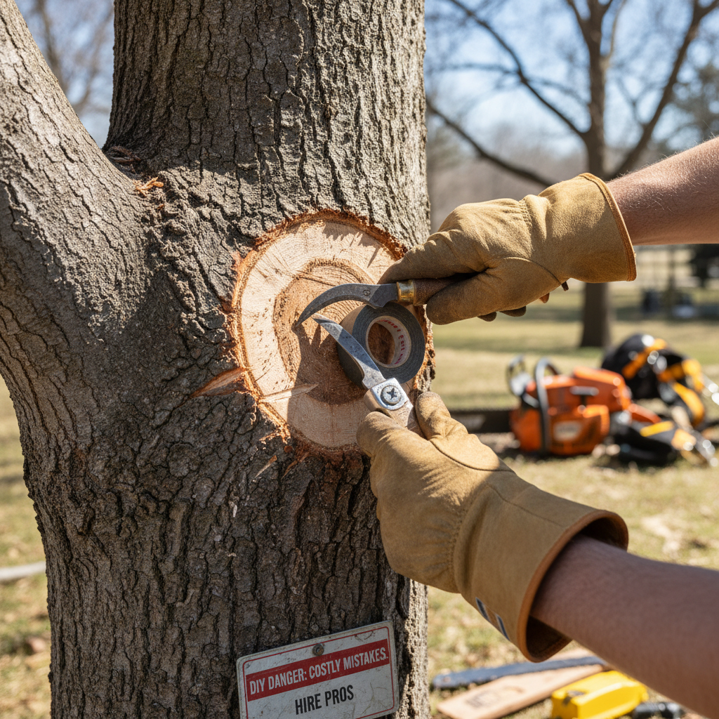 DIY Tree Work vs. Calling a Pro (A Veteran's Take on Troubleshooting & Fixes) professional repair detail