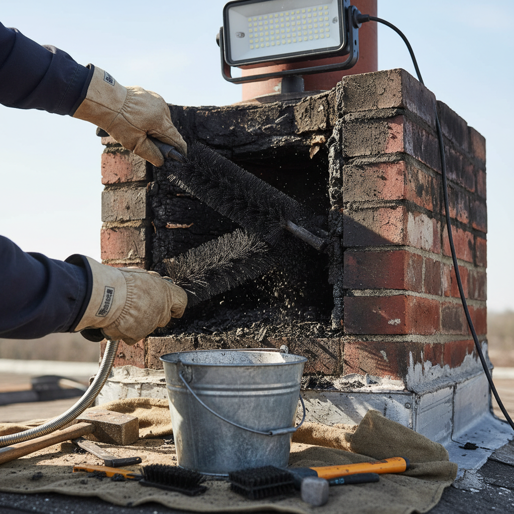 Fireplace & Wood Stove Creosote Problems (Troubleshooting & Fixes) professional repair detail