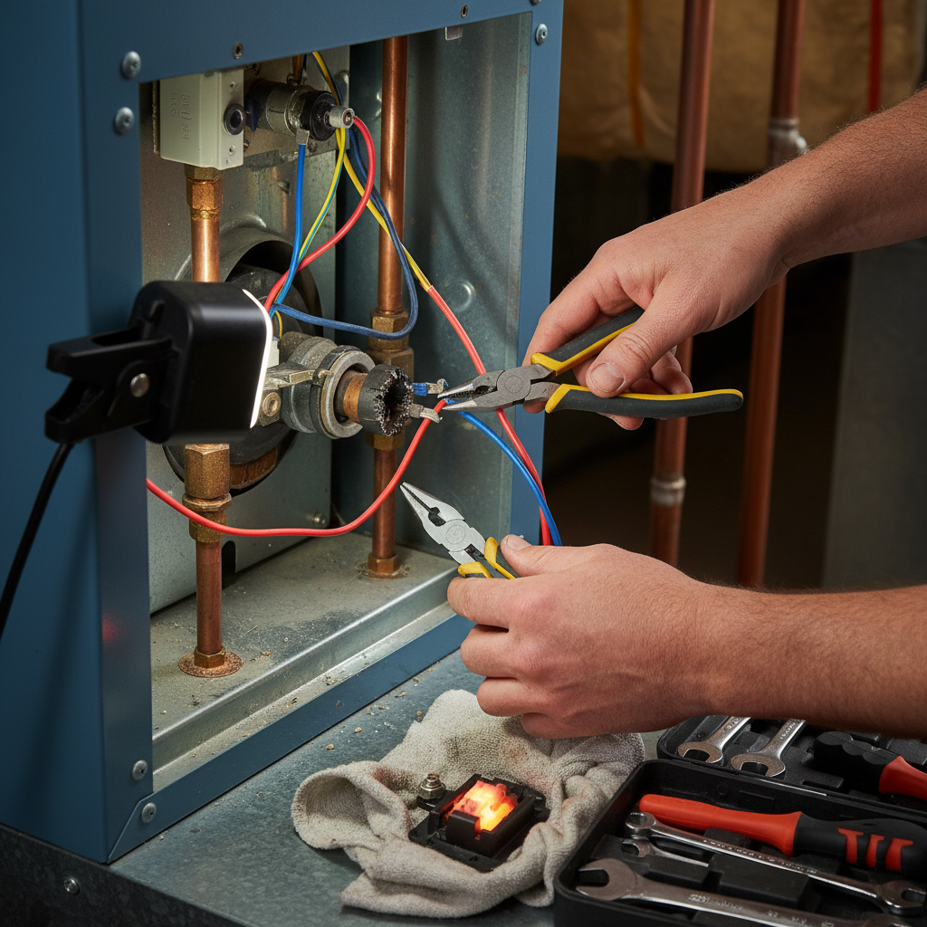 Furnace Ignitor Not Glowing? Troubleshooting & Fixes from a 25-Year Pro professional repair detail